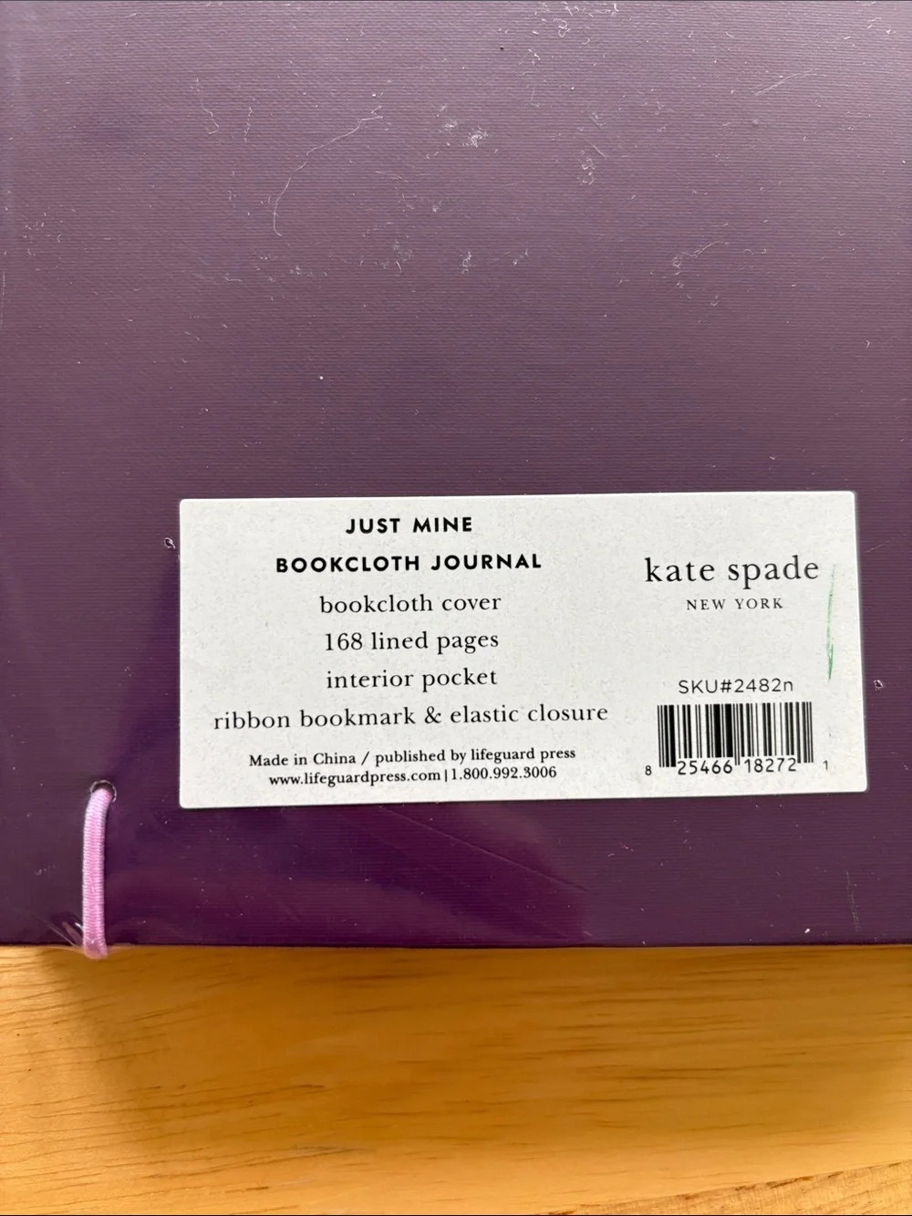 ♠️ Kate Spade Just Mine Bookcloth Journal. Letter “n”. New!
